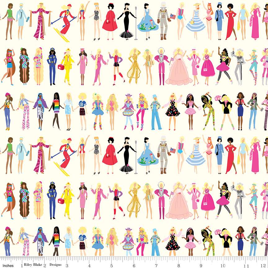 Vintage barbie fabric clearance